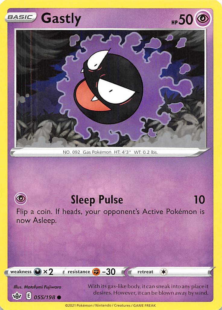 Gastly (055/198) [Sword & Shield: Chilling Reign] | Good Games Morley
