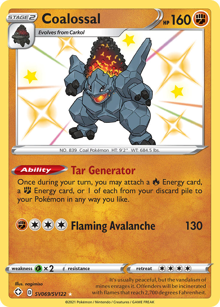 Coalossal (SV069/SV122) [Sword & Shield: Shining Fates] | Good Games Morley