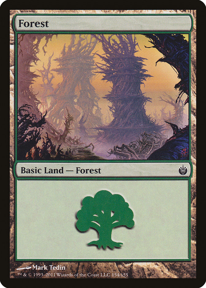 Forest (154) [Mirrodin Besieged] | Good Games Morley