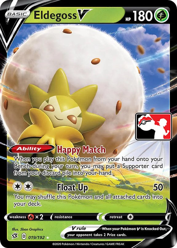 Eldegoss V (019/192) [Prize Pack Series One] | Good Games Morley