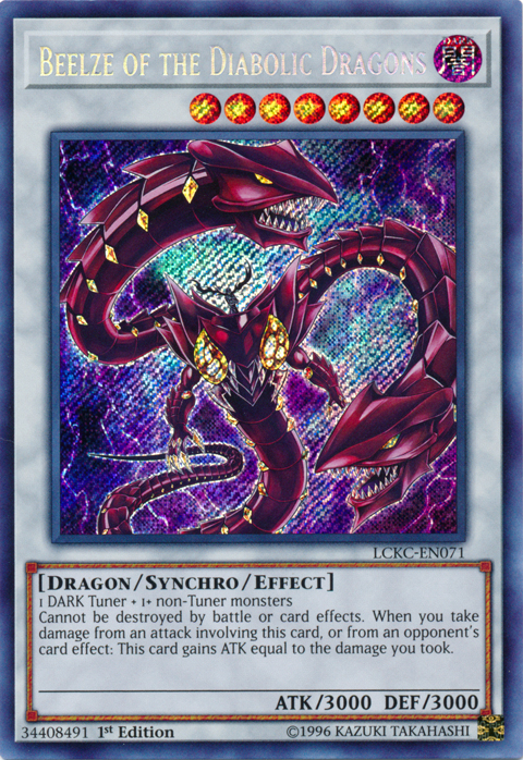 Beelze of the Diabolic Dragons [LCKC-EN071] Secret Rare | Good Games Morley