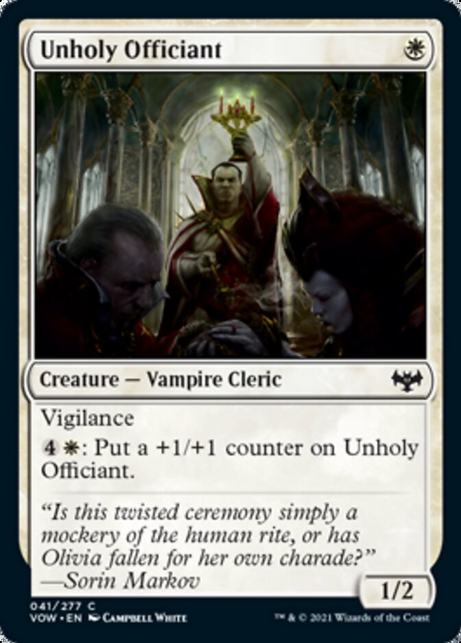 Unholy Officiant [Innistrad: Crimson Vow] | Good Games Morley