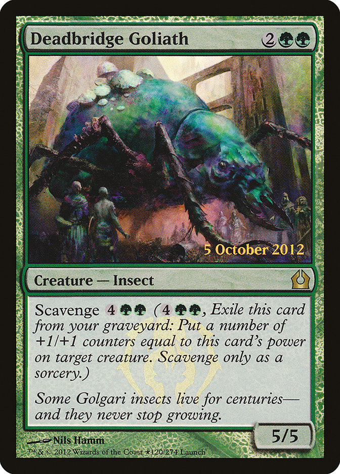 Deadbridge Goliath [Return to Ravnica Prerelease Promos] | Good Games Morley