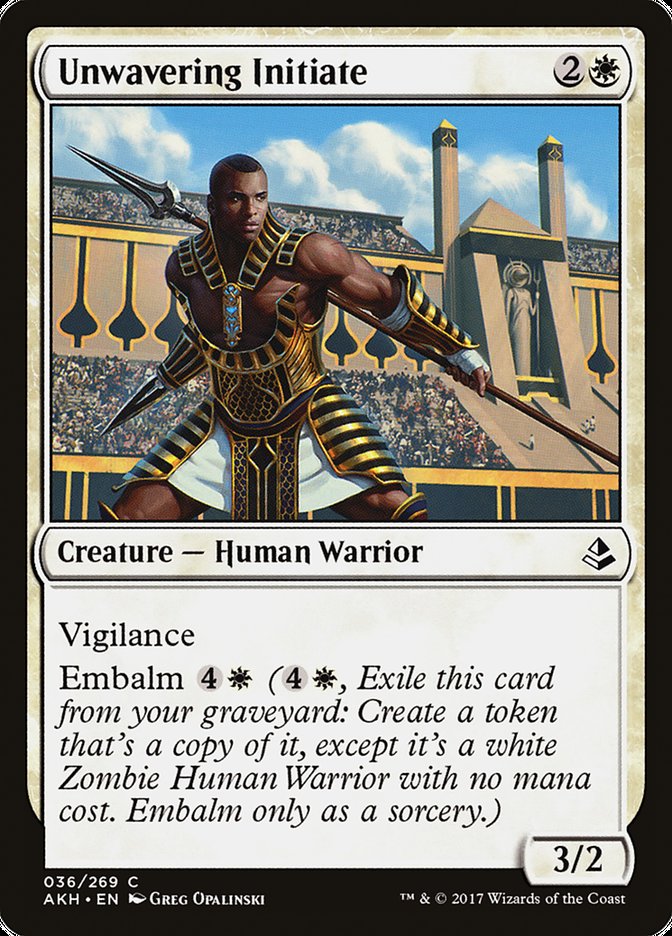 Unwavering Initiate [Amonkhet] | Good Games Morley