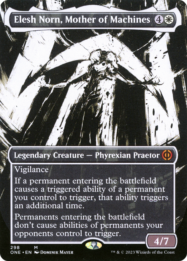 Elesh Norn, Mother of Machines (Borderless Ichor) [Phyrexia: All Will Be One] | Good Games Morley