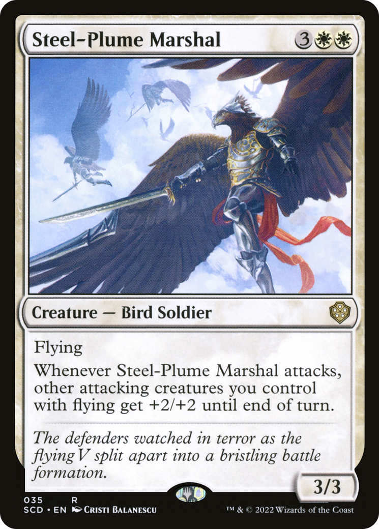 Steel-Plume Marshal [Starter Commander Decks] | Good Games Morley