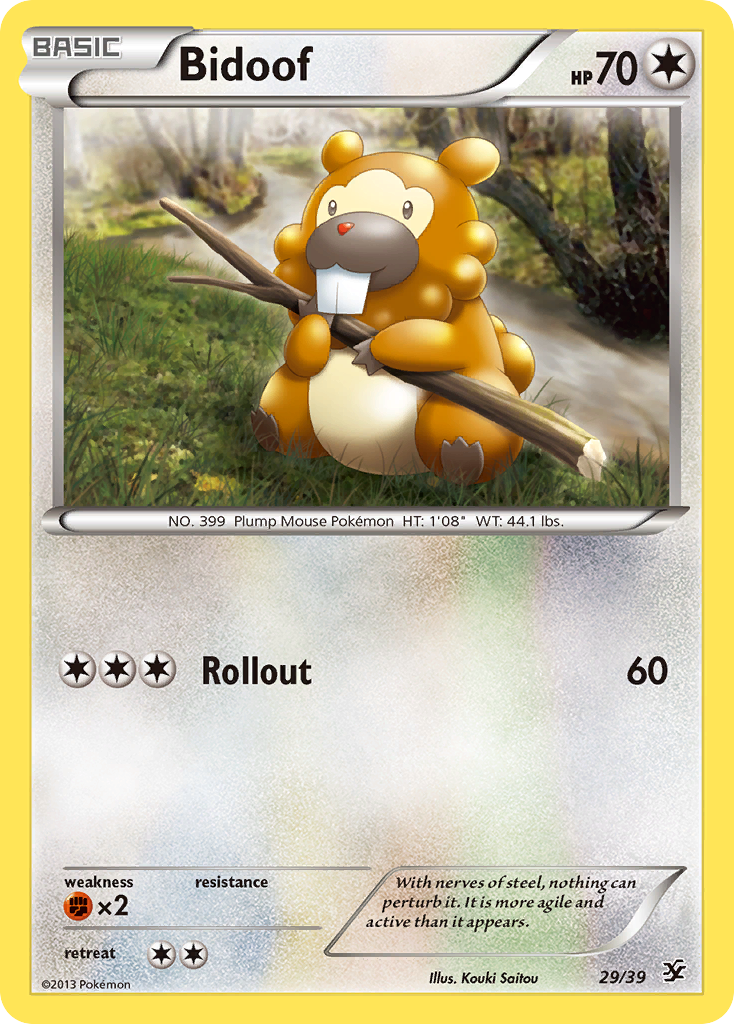 Bidoof (29/39) [XY: Kalos Starter Set] | Good Games Morley