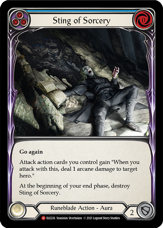 Sting of Sorcery [ELE226] (Tales of Aria)  1st Edition Rainbow Foil | Good Games Morley