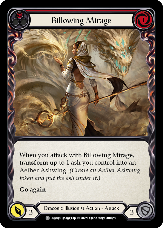 Billowing Mirage (Red) [UPR018] (Uprising)  Rainbow Foil | Good Games Morley