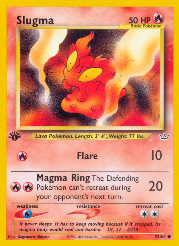 Slugma (53/64) [Neo Revelation 1st Edition] | Good Games Morley