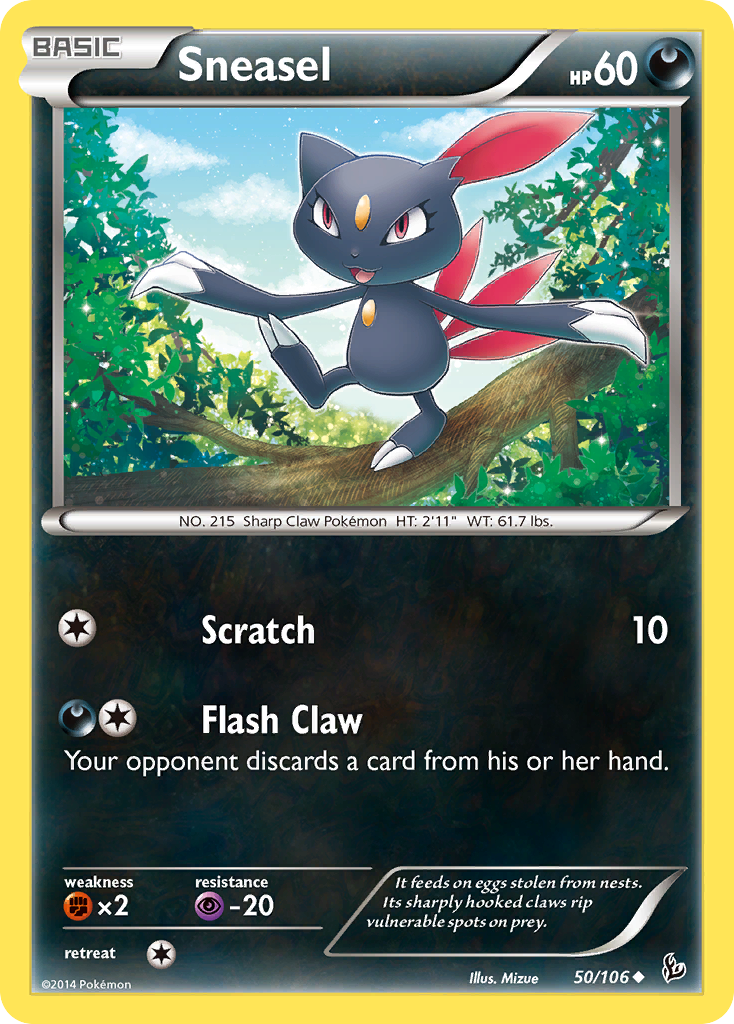 Sneasel (50/106) [XY: Flashfire] | Good Games Morley