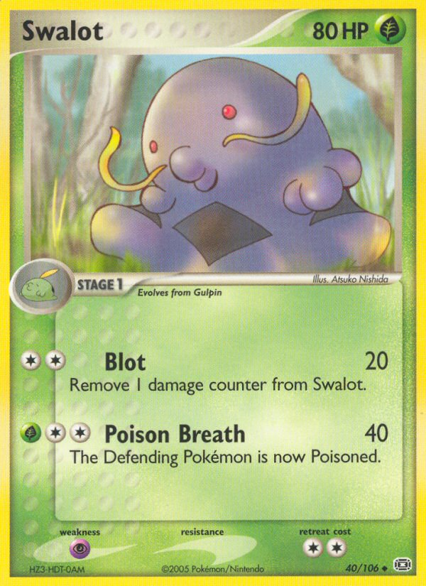 Swalot (40/106) [EX: Emerald] | Good Games Morley