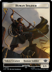 Food (10) // Human Soldier (02) Double-Sided Token [The Lord of the Rings: Tales of Middle-Earth Tokens] | Good Games Morley