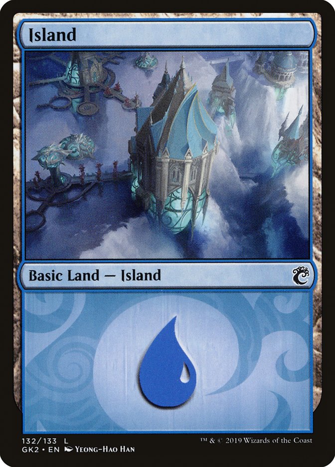 Island (132) [Ravnica Allegiance Guild Kit] | Good Games Morley
