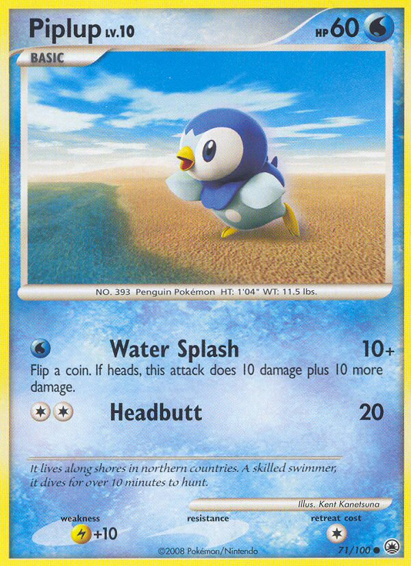 Piplup (71/100) [Diamond & Pearl: Majestic Dawn] | Good Games Morley