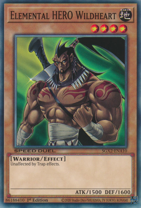 Elemental HERO Wildheart [SGX2-ENA10] Common | Good Games Morley