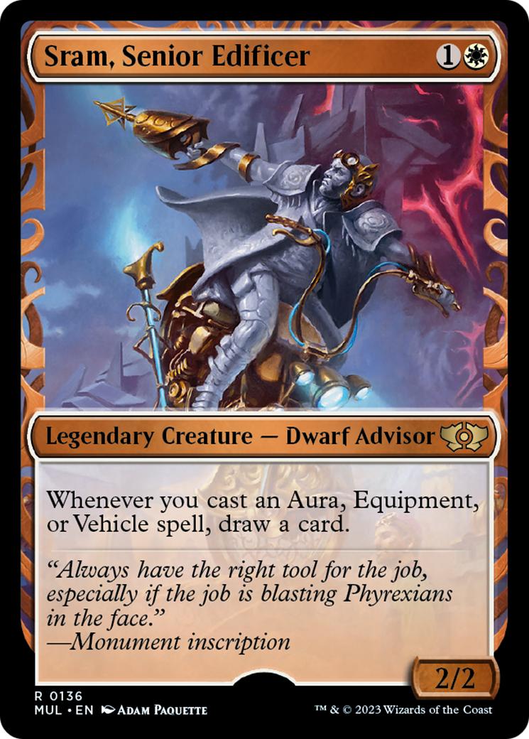 Sram, Senior Edificer (Halo Foil) [Multiverse Legends] | Good Games Morley