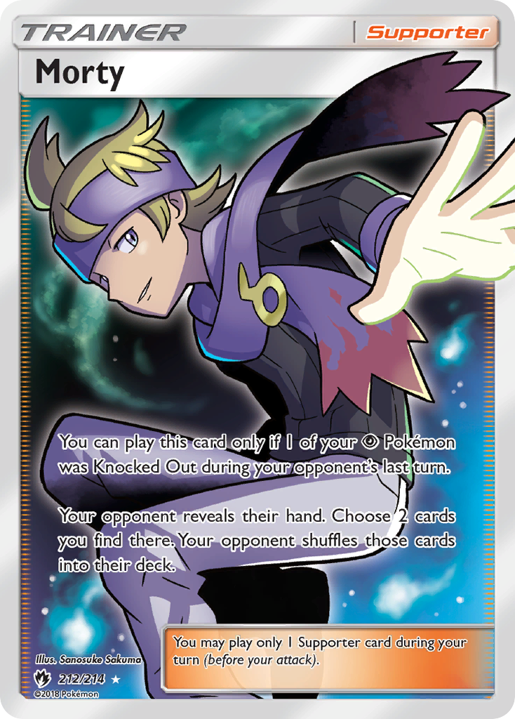 Morty (212/214) [Sun & Moon: Lost Thunder] | Good Games Morley