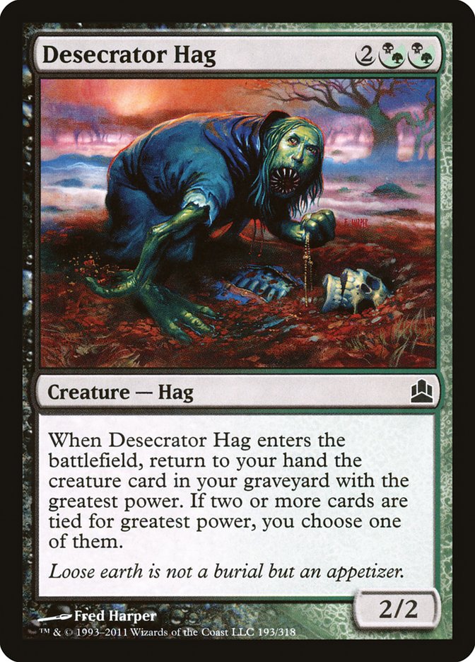 Desecrator Hag [Commander 2011] | Good Games Morley