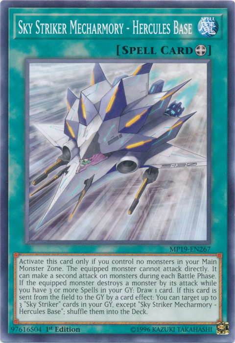 Sky Striker Mecharmory - Hercules Base [MP19-EN267] Common | Good Games Morley