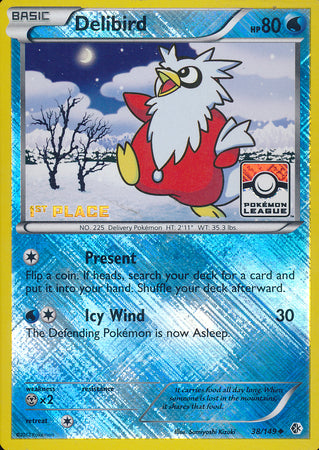 Delibird (38/149) (League Promo 1st Place) [Black & White: Boundaries Crossed] | Good Games Morley