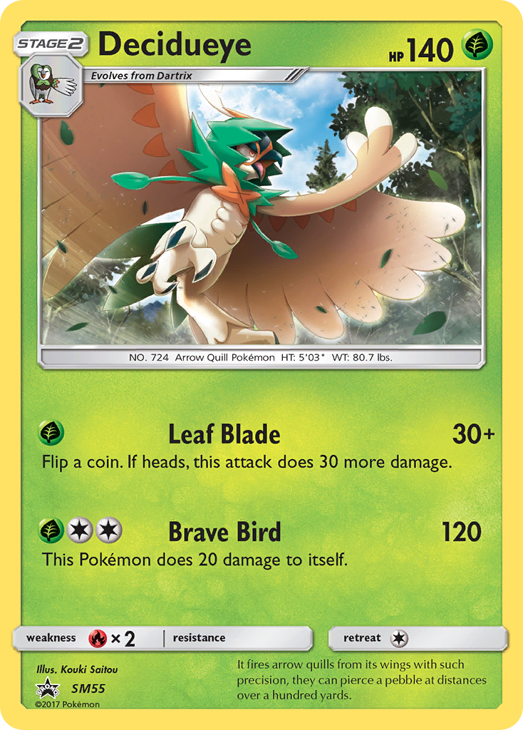 Decidueye (SM55) [Sun & Moon: Black Star Promos] | Good Games Morley
