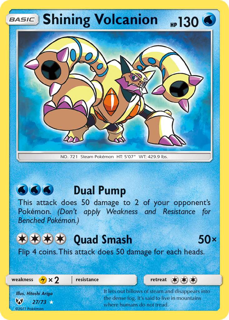 Shining Volcanion (27/73) [Sun & Moon: Shining Legends] | Good Games Morley