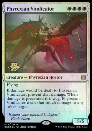 Phyrexian Vindicator [Phyrexia: All Will Be One Prerelease Promos] | Good Games Morley