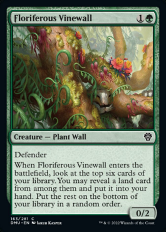 Floriferous Vinewall [Dominaria United] | Good Games Morley