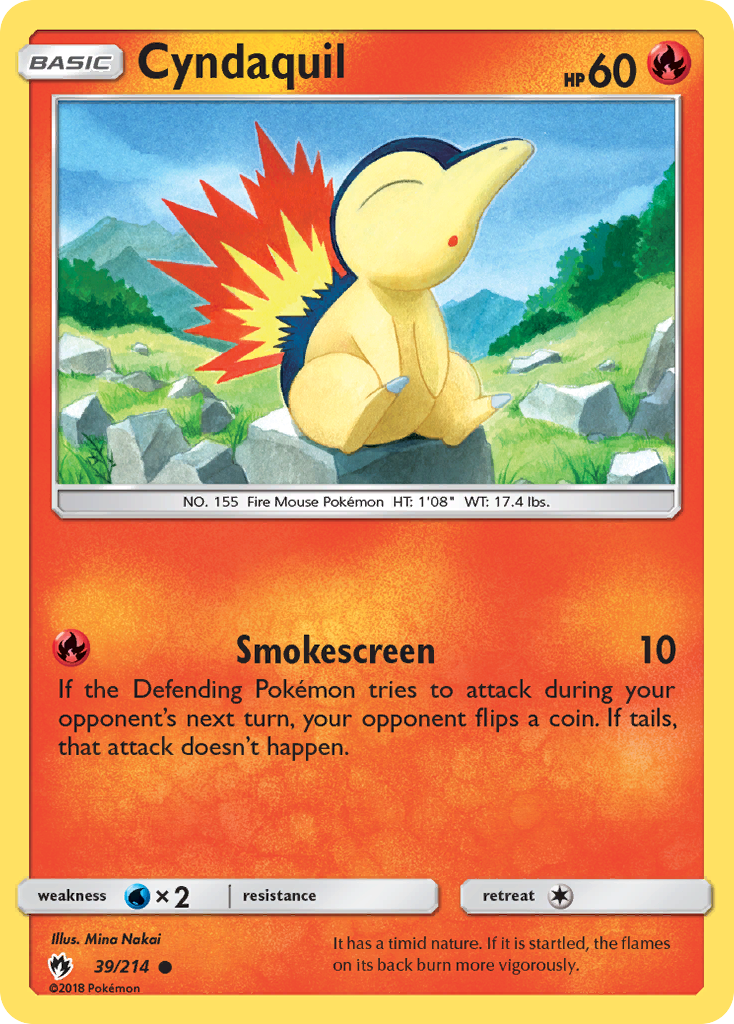 Cyndaquil (39/214) [Sun & Moon: Lost Thunder] | Good Games Morley