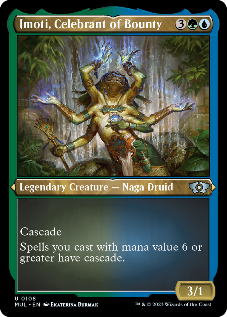 Imoti, Celebrant of Bounty (Foil Etched) [Multiverse Legends] | Good Games Morley