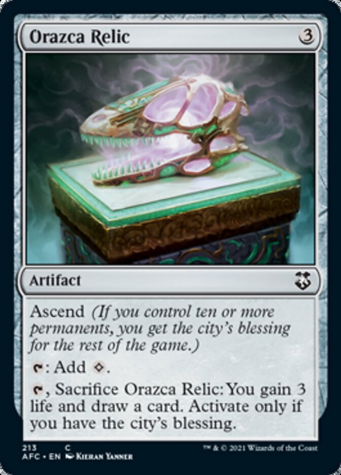 Orazca Relic [Dungeons & Dragons: Adventures in the Forgotten Realms Commander] | Good Games Morley