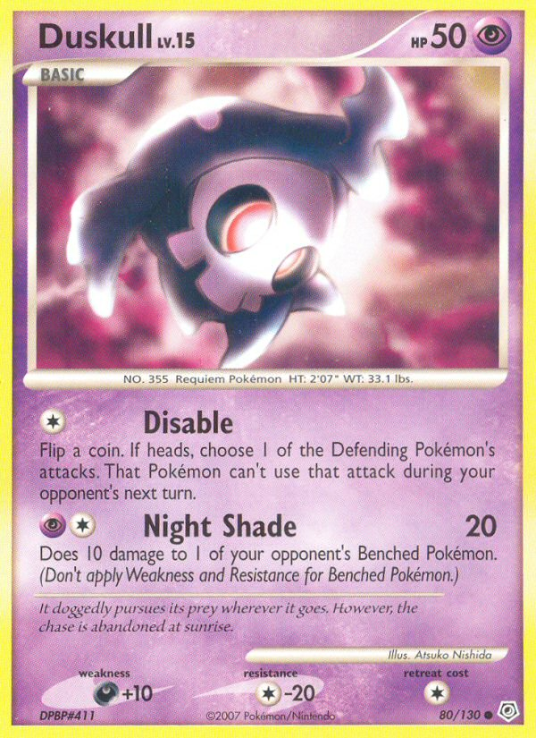 Duskull (80/130) [Diamond & Pearl: Base Set] | Good Games Morley