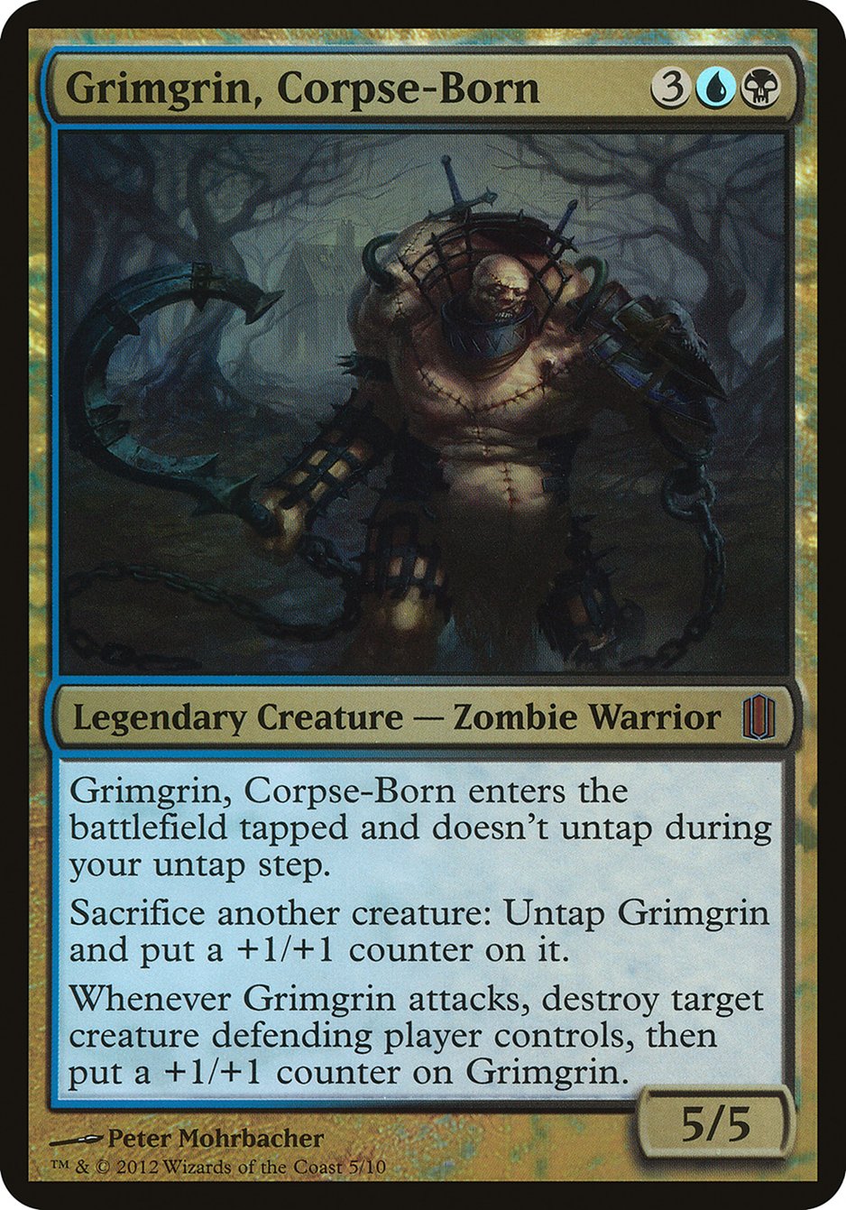 Grimgrin, Corpse-Born (Oversized) [Commander's Arsenal Oversized] | Good Games Morley