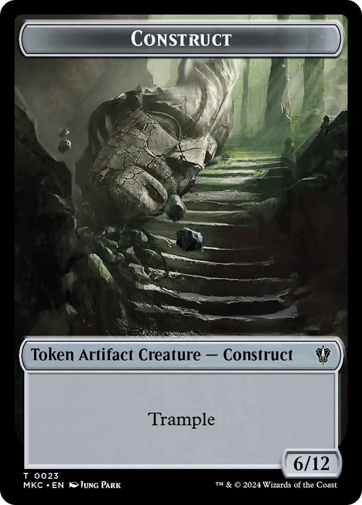 Construct // Soldier Double-Sided Token [Murders at Karlov Manor Commander Tokens] | Good Games Morley