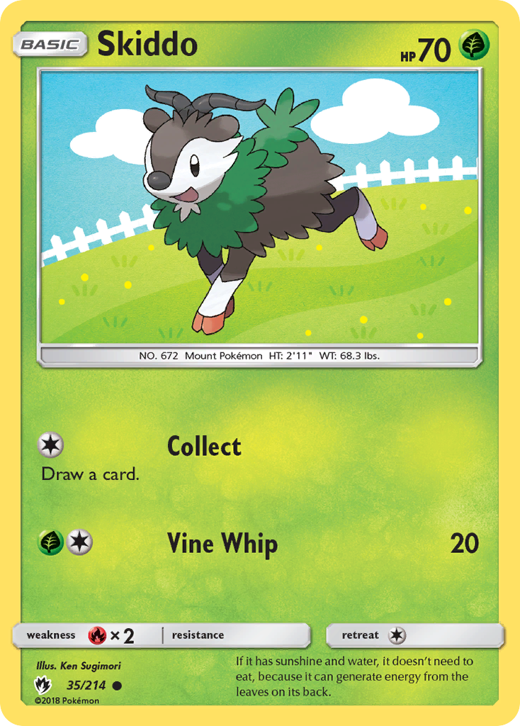 Skiddo (35/214) [Sun & Moon: Lost Thunder] | Good Games Morley