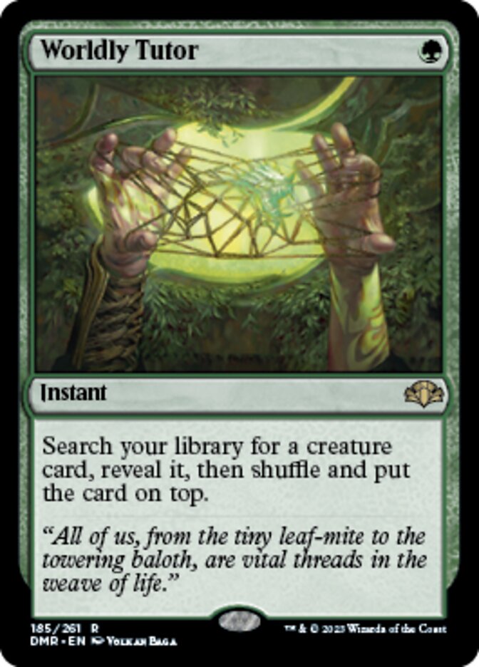 Worldly Tutor [Dominaria Remastered] | Good Games Morley