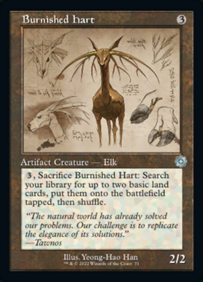 Burnished Hart (Retro Schematic) [The Brothers' War Retro Artifacts] | Good Games Morley