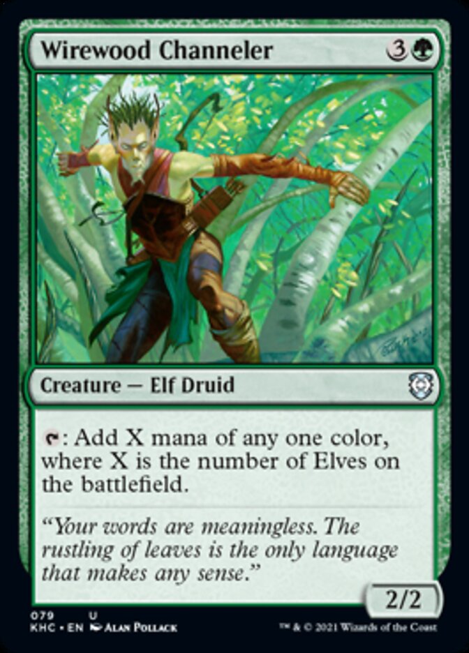 Wirewood Channeler [Kaldheim Commander] | Good Games Morley