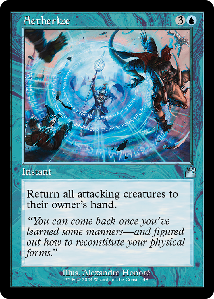Aetherize (Retro Frame) [Ravnica Remastered] | Good Games Morley