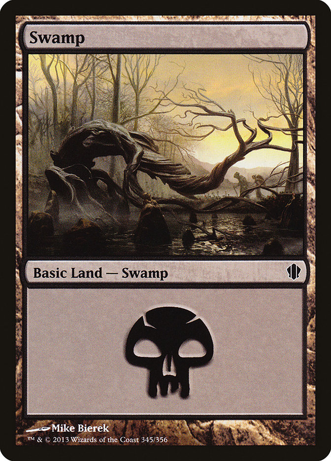 Swamp (345) [Commander 2013] | Good Games Morley