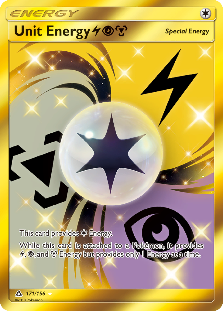 Unit Energy (171/156) (Lightning, Psychic, Metal) [Sun & Moon: Ultra Prism] | Good Games Morley