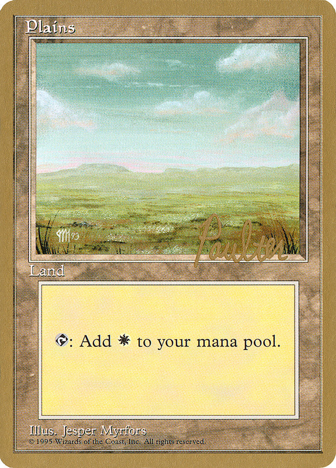 Plains (pp364) (Preston Poulter) [Pro Tour Collector Set] | Good Games Morley