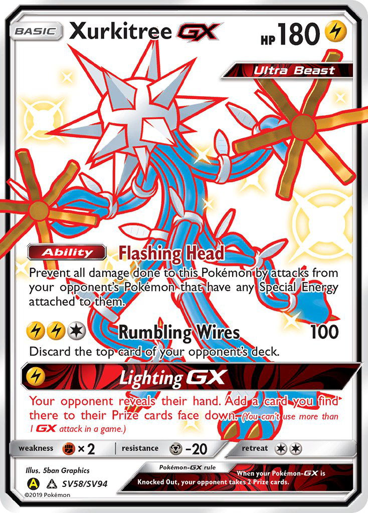 Xurkitree GX (SV58/SV94) [Sun & Moon: Hidden Fates - Shiny Vault] | Good Games Morley
