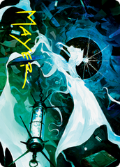 Thirst for Discovery Art Card (Gold-Stamped Signature) [Innistrad: Crimson Vow Art Series] | Good Games Morley