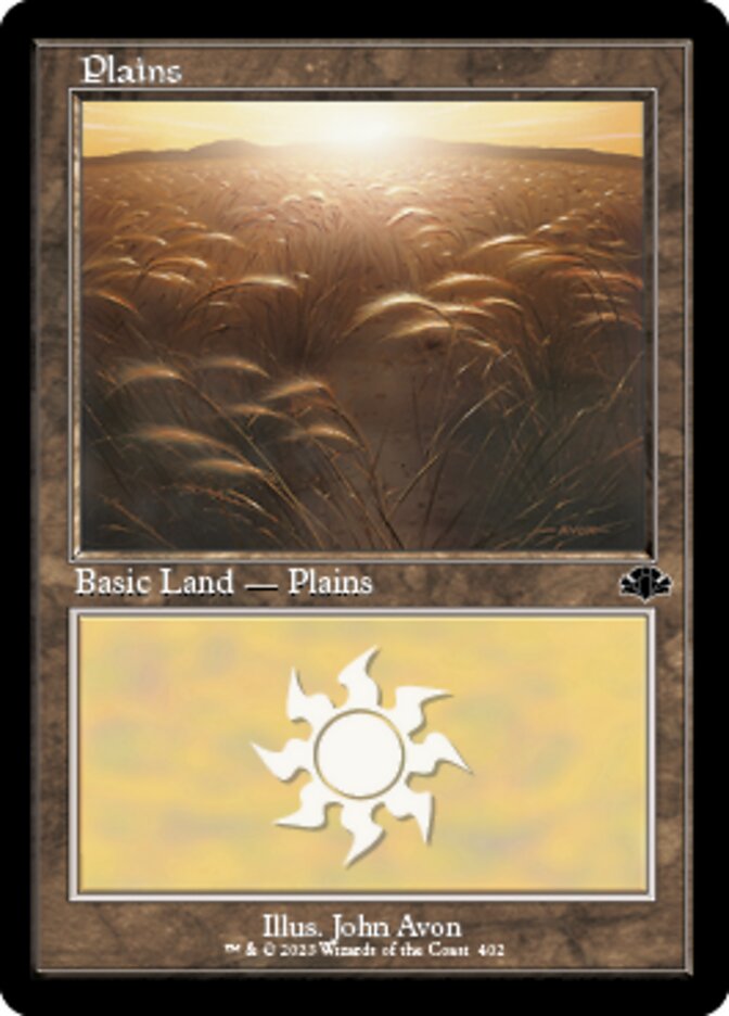 Plains (402) (Retro) [Dominaria Remastered] | Good Games Morley