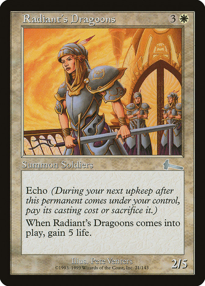 Radiant's Dragoons [Urza's Legacy] | Good Games Morley