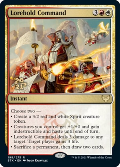 Lorehold Command [Strixhaven: School of Mages Prerelease Promos] | Good Games Morley