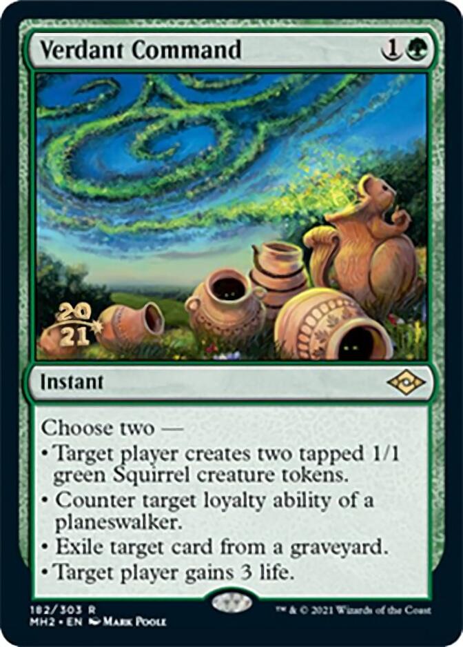 Verdant Command [Modern Horizons 2 Prerelease Promos] | Good Games Morley