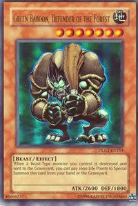 Green Baboon, Defender of the Forest [DLG1-EN104] Ultra Rare | Good Games Morley